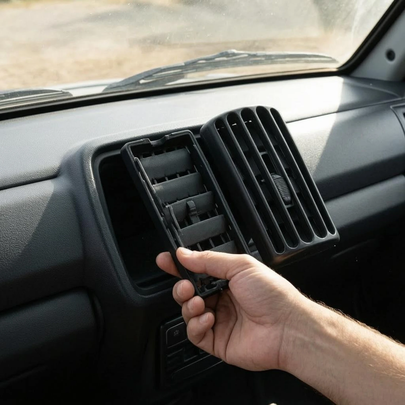 Air Vent Grille Cover Slotted Side Air Vent Cover Car Part Left and Right Pair Auto Accessory Matte Black
Air Vent Grille Cover Slotted Side Air Vent Cover Car Part Left and Right Pair Auto Accessory Matte Black