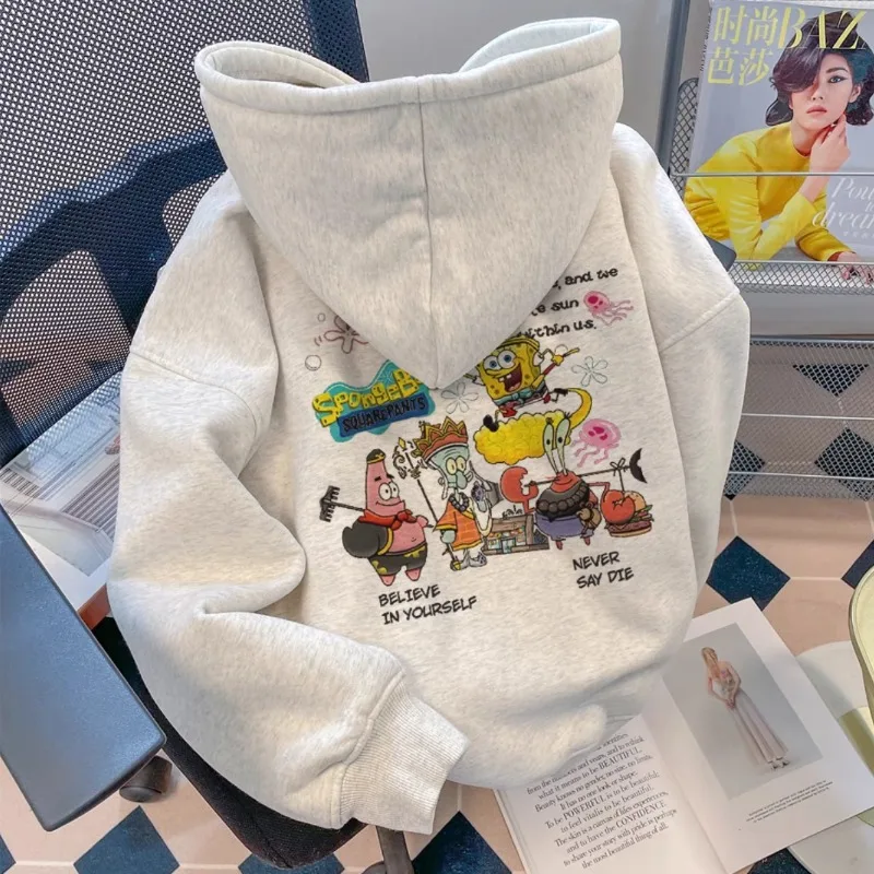 SpongeBo SquarePants Patrick Star Printed Hoodie, Soft Silver Fox Fleece Warm Loose Outerwear for Autumn & Winter Anime 2026 New
SpongeBo SquarePants Patrick Star Printed Hoodie, Soft Silver Fox Fleece Warm Loose Outerwear for Autumn & Winter Anime 2026 New