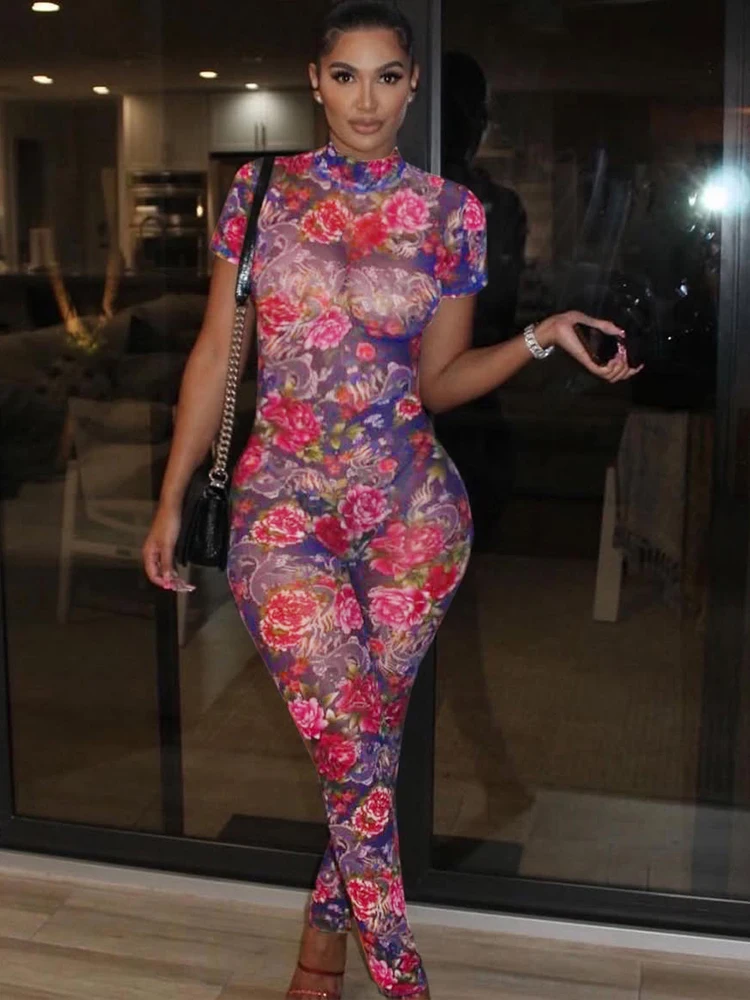kliou Aesthetic Printed Women Jumpsuits Fashion Sexy Panelled Short Sleeve Backless Stand Collar Slim Overalls Mujer Clubwear
kliou Aesthetic Printed Women Jumpsuits Fashion Sexy Panelled Short Sleeve Backless Stand Collar Slim Overalls Mujer Clubwear