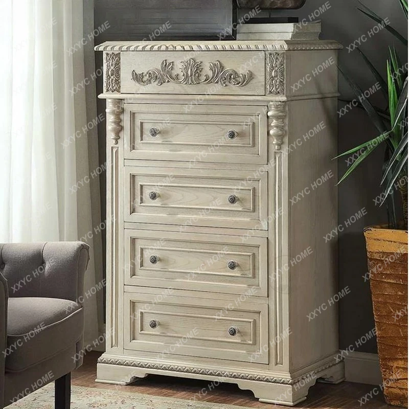 rural solid wood chest of drawers retro simple light luxury old hand-carved drawer storage cabinet
rural solid wood chest of drawers retro simple light luxury old hand-carved drawer storage cabinet