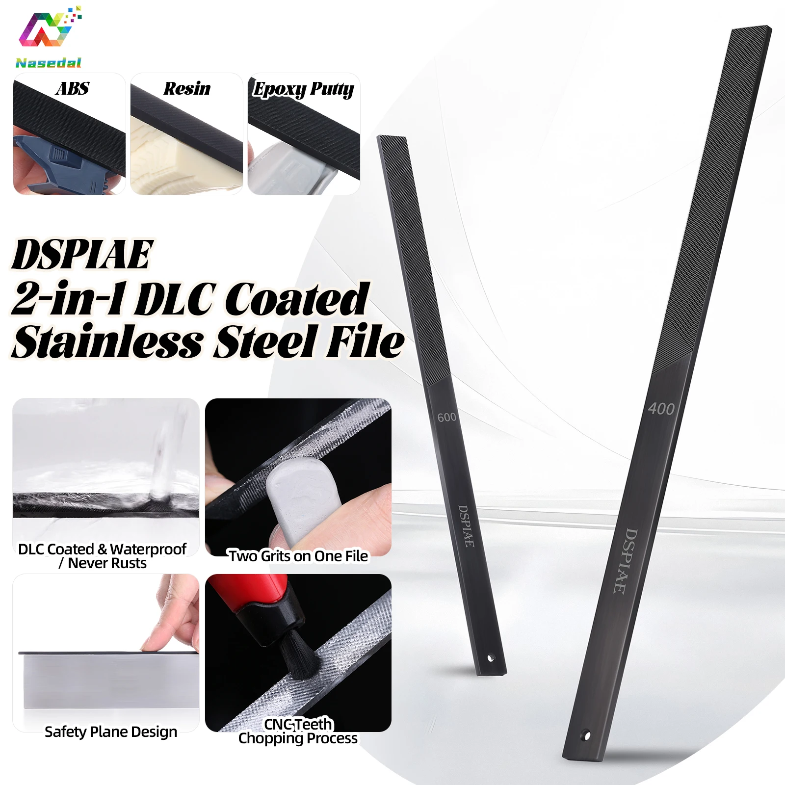 DSPIAE AT-FX01 AT-FX02 Напильник из нержавеющей стали с DLC-покрытием для Gundam Военная модель из АБС-пластика, прецизионные шлифовальные инструменты
DSPIAE AT-FX01 AT-FX02 Напильник из нержавеющей стали с DLC-покрытием для Gundam Военная модель из АБС-пластика, прецизионные шлифовальные инструменты