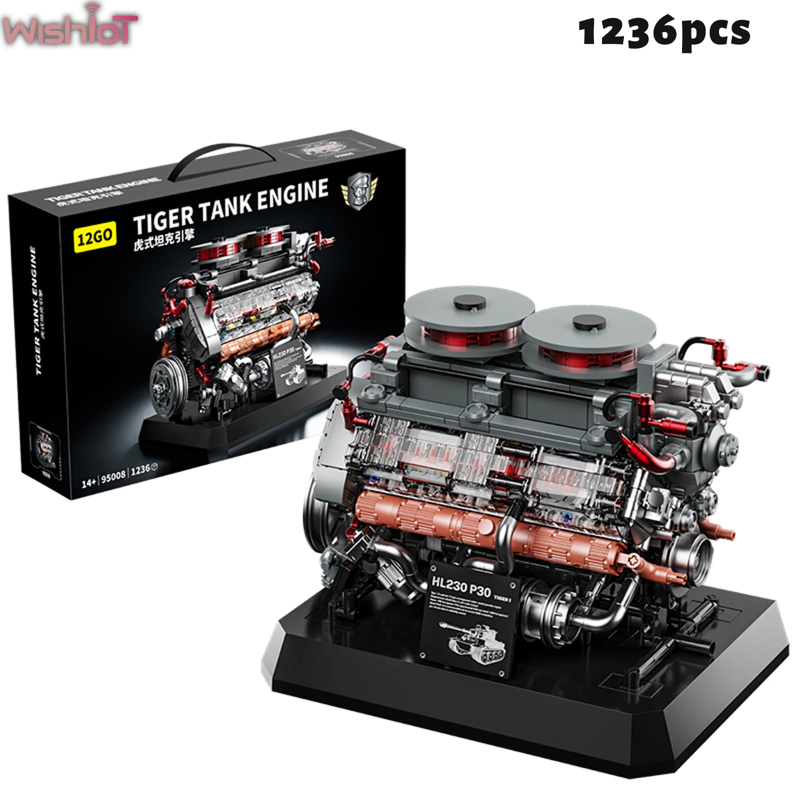 1236PCS Tiger Tank Engine Building Blocks Simulation Model Mechanical Transmission Kid STEM Education Assembly Toy Birthday Gift
1236PCS Tiger Tank Engine Building Blocks Simulation Model Mechanical Transmission Kid STEM Education Assembly Toy Birthday Gift