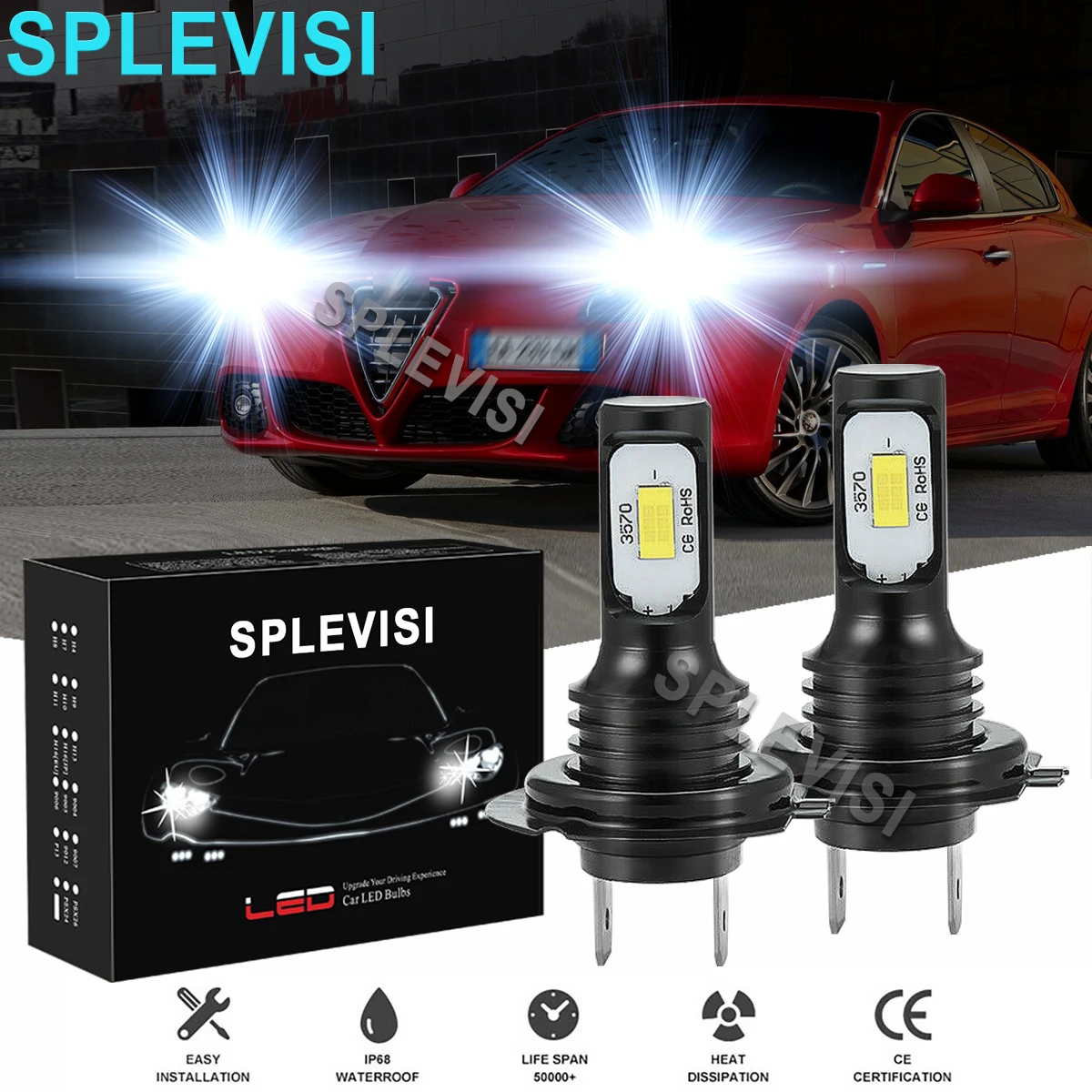 2PCS White LED Headlight High/Low Beam Bulbs 6000K For Alfa Romeo GT 2004-2011 Alfa Romeo 147 2001-2010 Alfa Romeo Brera 2006-11
2PCS White LED Headlight High/Low Beam Bulbs 6000K For Alfa Romeo GT 2004-2011 Alfa Romeo 147 2001-2010 Alfa Romeo Brera 2006-11