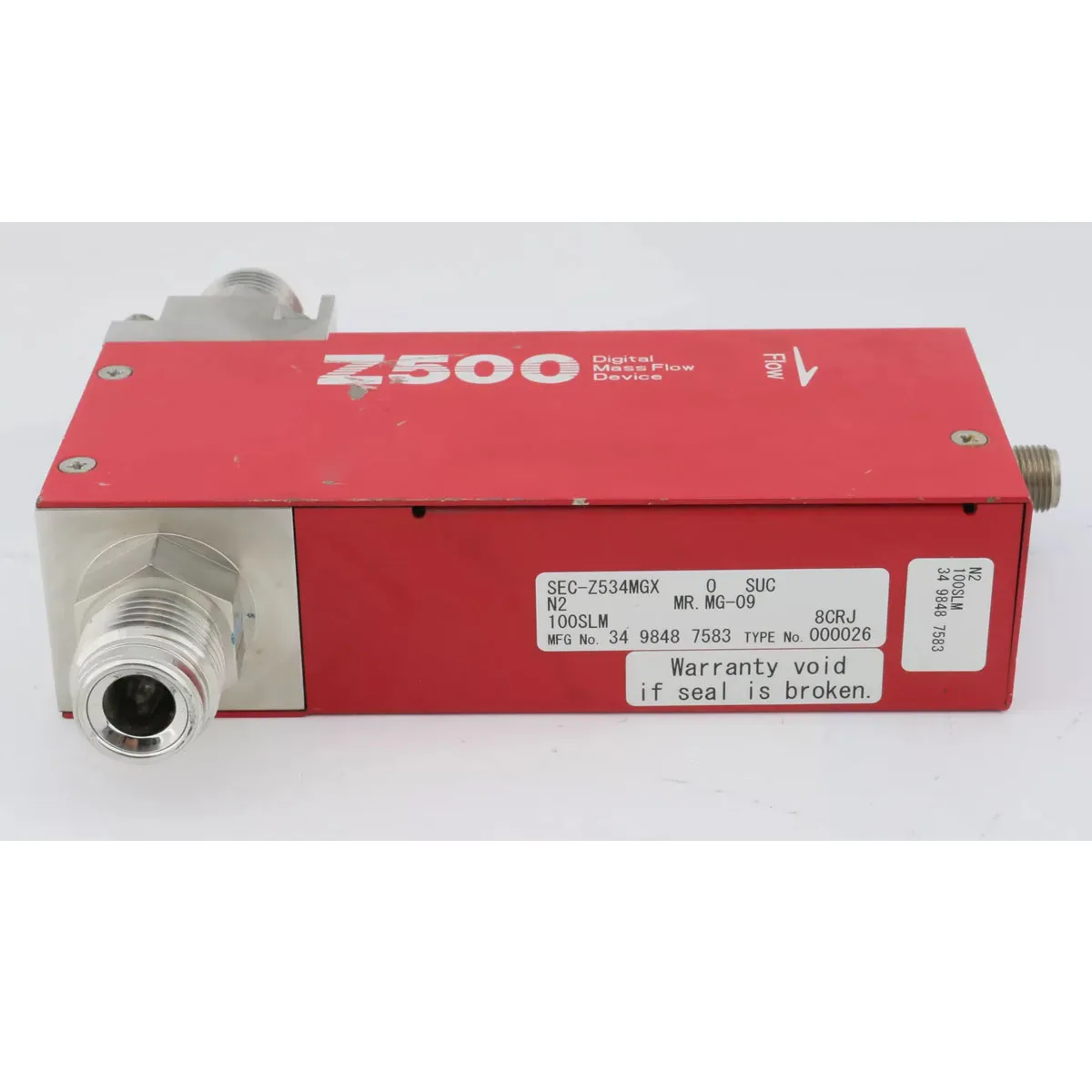 Измеритель массового расхода жидкости 6718 STEC MFC,VCR MASSFLOW, серии Z500 SEC-Z534MGX 
Измеритель массового расхода жидкости 6718 STEC MFC,VCR MASSFLOW, серии Z500 SEC-Z534MGX