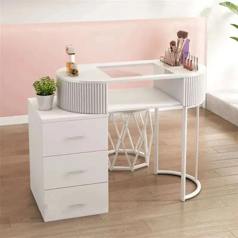 Современный простой маникюрный стол, одинарный двойной стол для ногтей для салона красоты, дизайнерские профессиональные маникюрные столы, мебель для маникюрного салона 
Современный простой маникюрный стол, одинарный двойной стол для ногтей для салона красоты, дизайнерские профессиональные маникюрные столы, мебель для маникюрного салона