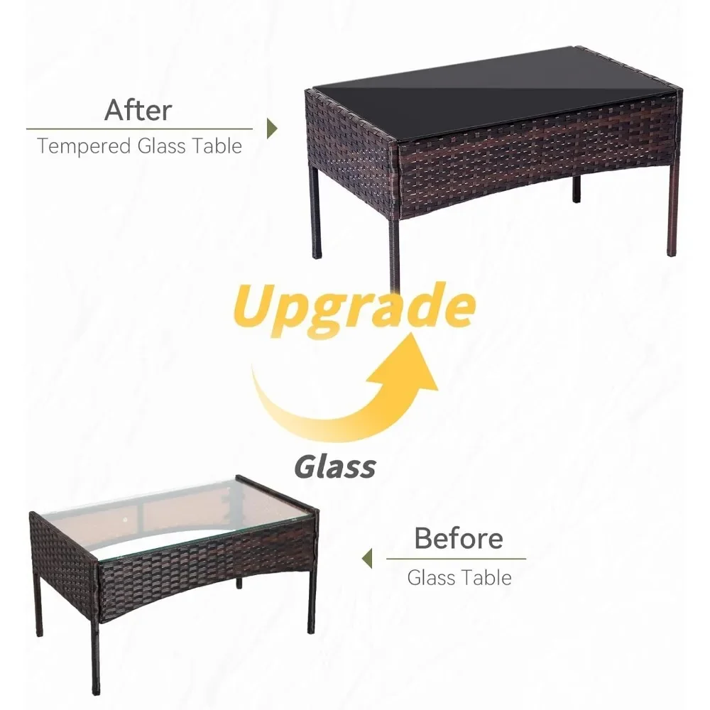 Плетеные стулья из ротанга, сад, задний двор, балкон, крыльцо, у бассейн, LoveseatL # Комплект мебели для патио, 4-х предметов, наборы для бесед на открытом воздухе
Плетеные стулья из ротанга, сад, задний двор, балкон, крыльцо, у бассейн, LoveseatL # Комплект мебели для патио, 4-х предметов, наборы для бесед на открытом воздухе