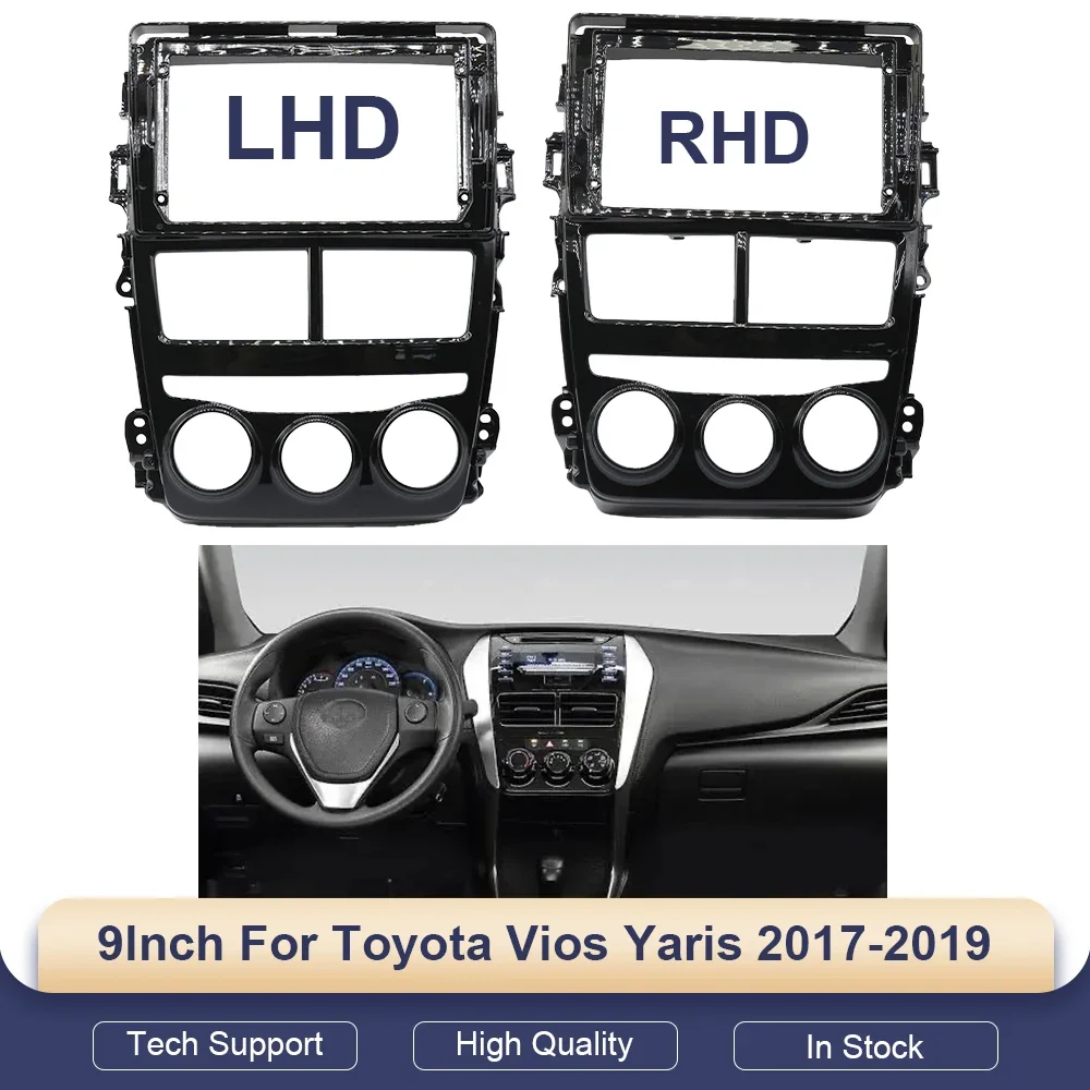 9 Inch Car Frame Fascia Adapter Kit for Toyota Vios Yaris 2017-2019 Android Radio Dash Fitting Panel for Easy Installation
9 Inch Car Frame Fascia Adapter Kit for Toyota Vios Yaris 2017-2019 Android Radio Dash Fitting Panel for Easy Installation
