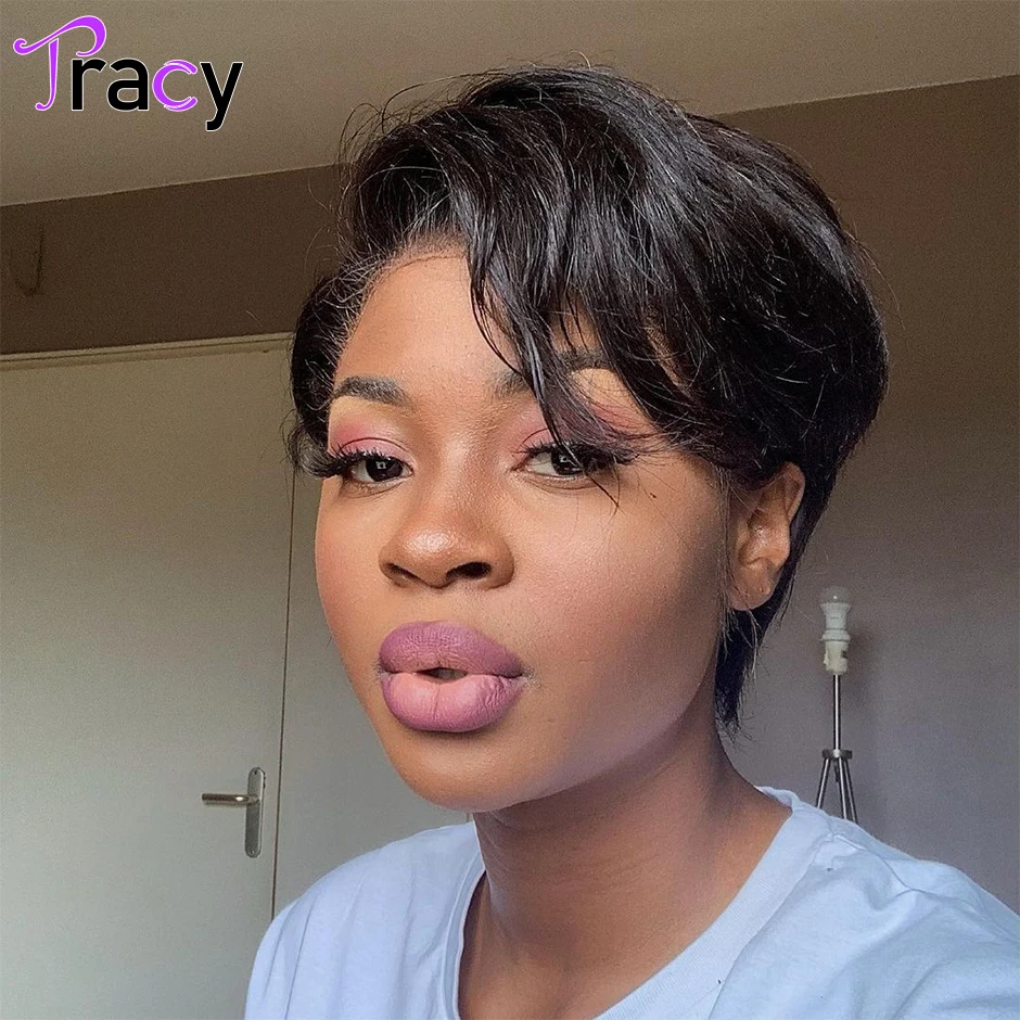 Tracy Hair Pixie Cut Straight 13x4 HD Transparent Lace Front wig Short Human Hair Wigs Remy Hair for Women
Tracy Hair Pixie Cut Straight 13x4 HD Transparent Lace Front wig Short Human Hair Wigs Remy Hair for Women