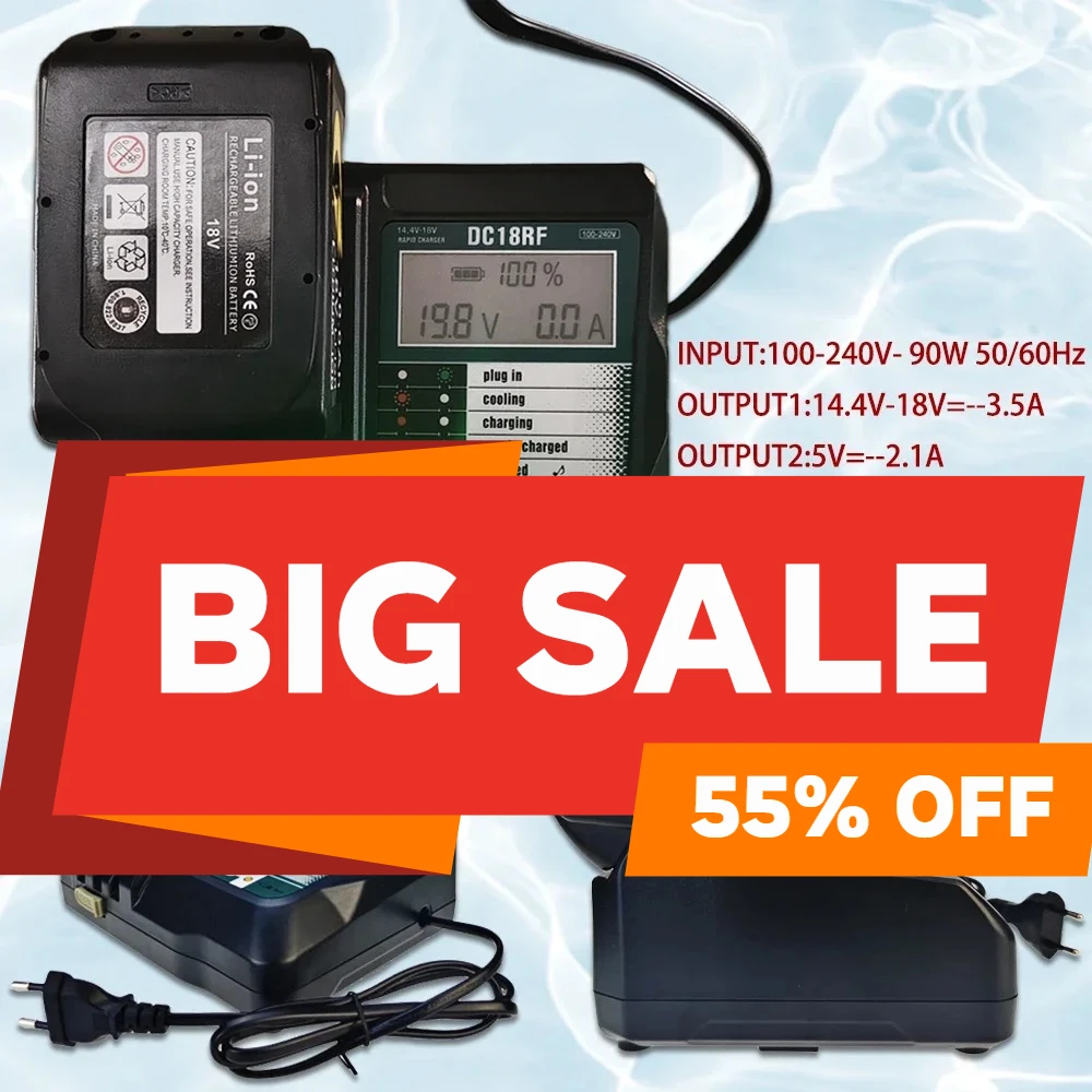 for Makita 18V 10000mAH Battery BL1830B BL1850B BL1850 BL1840 BL1860 BL1815 Replacement Lithium Battery
for Makita 18V 10000mAH Battery BL1830B BL1850B BL1850 BL1840 BL1860 BL1815 Replacement Lithium Battery