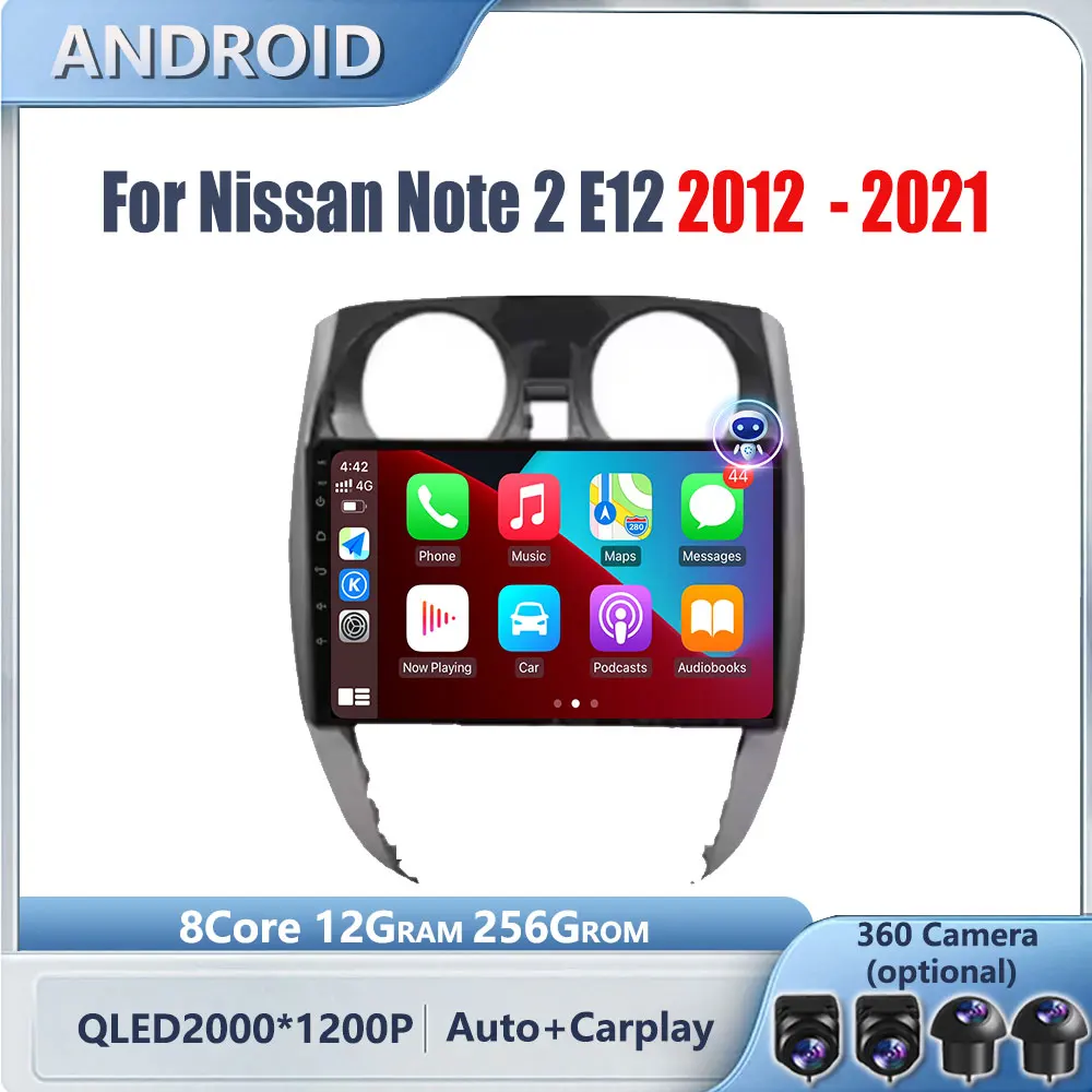 9 дюймов для Nissan Note 2 E12 2012-2021 беспроводной Carplay Android авто радио навигация GPS мультимедийный видеоплеер DVD
9 дюймов для Nissan Note 2 E12 2012-2021 беспроводной Carplay Android авто радио навигация GPS мультимедийный видеоплеер DVD