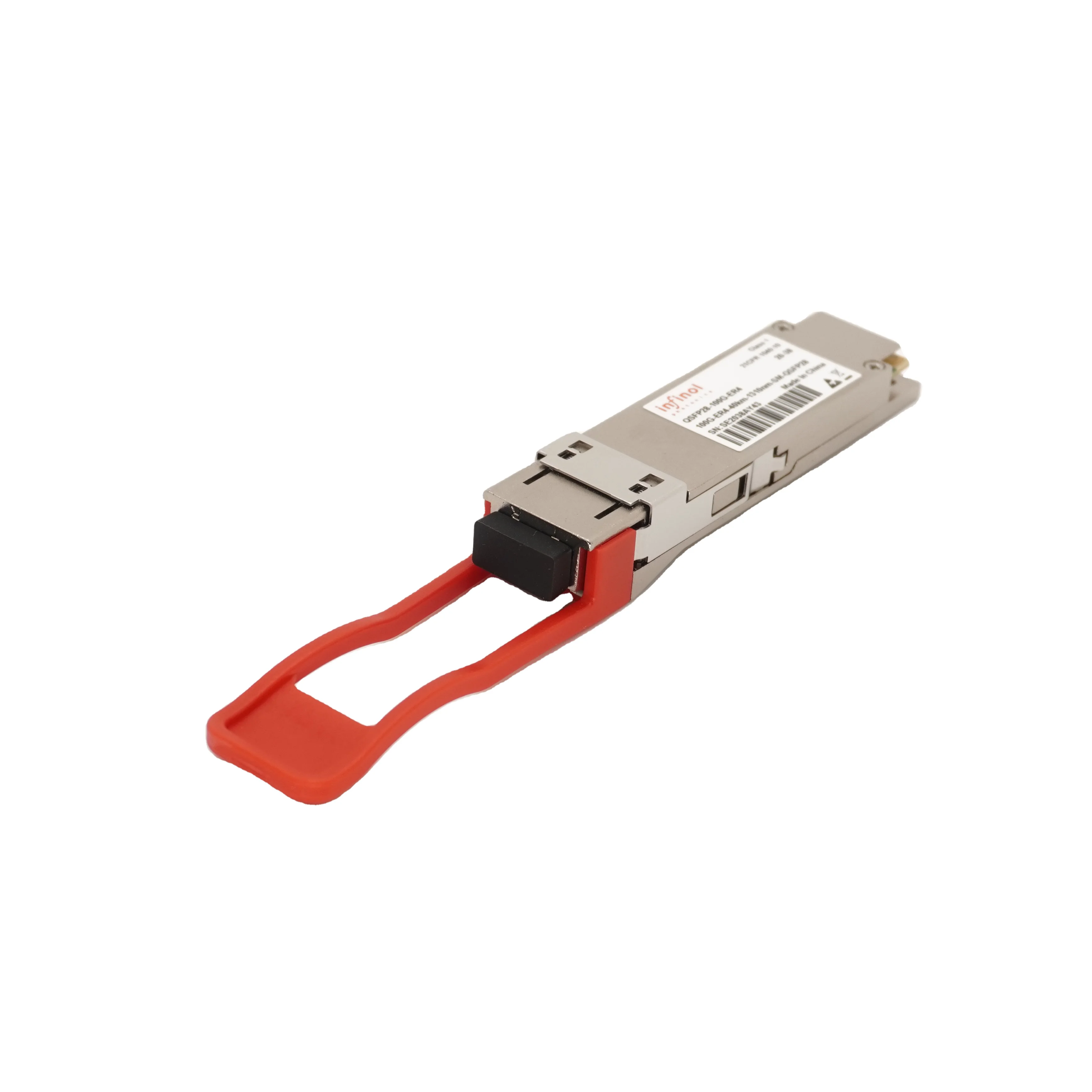QSFP28-100G- ER4 LC 1295-1310nm Single Mode 40km Double Core QSFP28 Transceiver Module
QSFP28-100G- ER4 LC 1295-1310nm Single Mode 40km Double Core QSFP28 Transceiver Module