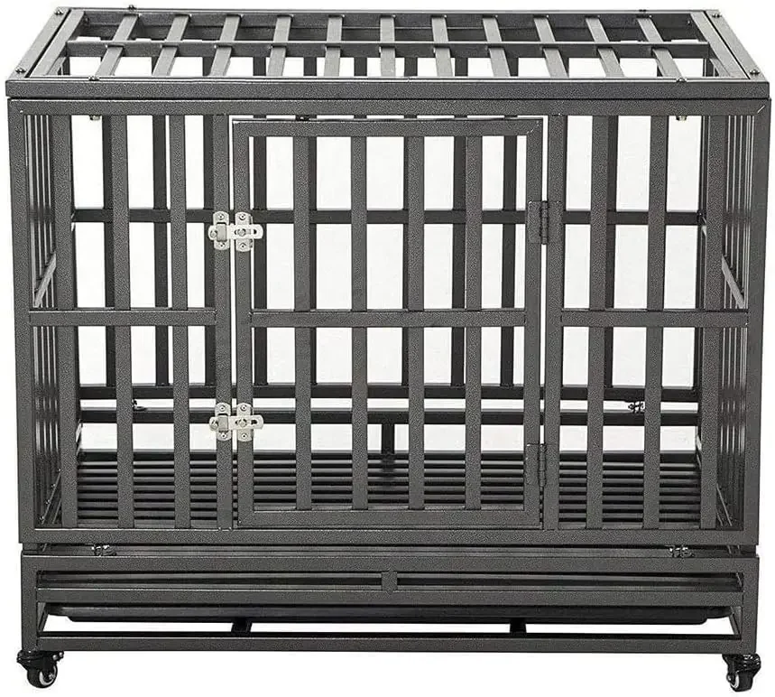 38 Inch Heavy Duty Dog Cage Metal Kennel and Crate for Large Dogs,Easy to Assemble Pet Playpen with Four Wheels,Black … …
38 Inch Heavy Duty Dog Cage Metal Kennel and Crate for Large Dogs,Easy to Assemble Pet Playpen with Four Wheels,Black … …