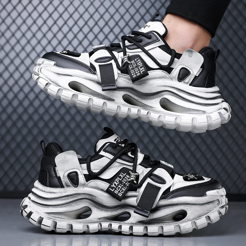Men's Chunky Platform Sneakers Breathable Mesh Upper Thick Non-slip Sole Streetwear Casual Shoes
Men's Chunky Platform Sneakers Breathable Mesh Upper Thick Non-slip Sole Streetwear Casual Shoes