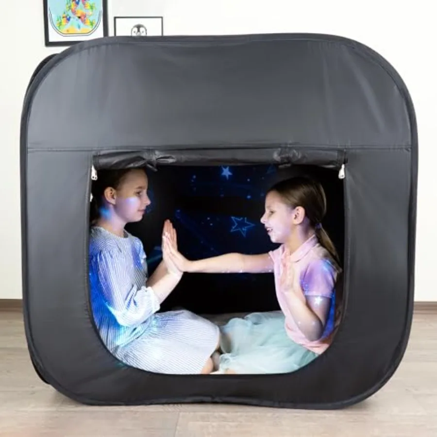 Sensory Tent for 40x40x40in Blackout Pop-up Play Tent for with Autism ADHD SPD Calming Hideout Sensory Corner with Additional W
Sensory Tent for 40x40x40in Blackout Pop-up Play Tent for with Autism ADHD SPD Calming Hideout Sensory Corner with Additional W