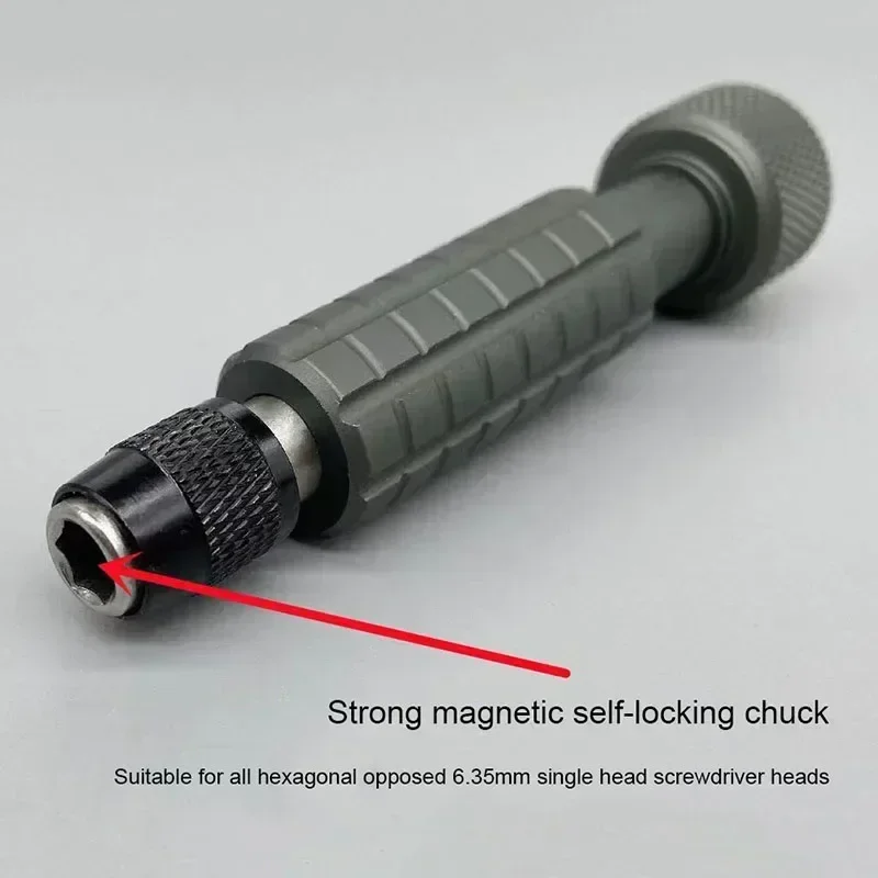 Tool Self-locking Handle Hexagonal Aluminum Universal Repair Screwdriver Screwdriver 6.35mm Multifunctional Alloy With Head Mini
Tool Self-locking Handle Hexagonal Aluminum Universal Repair Screwdriver Screwdriver 6.35mm Multifunctional Alloy With Head Mini