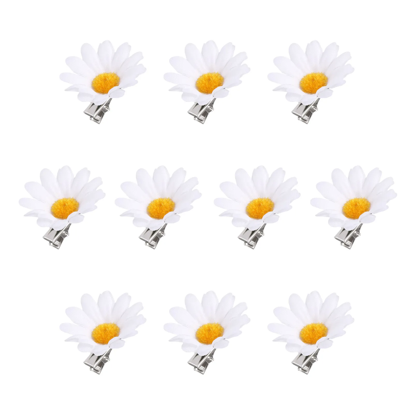 10Pcs Daisy Hair Clips Simulated Small Flower Design for Wedding Party Daily Use Girls Women Barrettes Hair Pins
10Pcs Daisy Hair Clips Simulated Small Flower Design for Wedding Party Daily Use Girls Women Barrettes Hair Pins