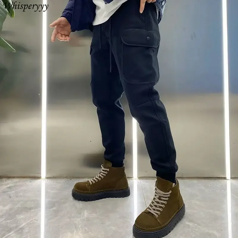 Sports Harlan Pants Men Fashion Velvet Thicken Pocket Overalls Male Casual Sweatpants Autumn Winter New Black Cargo Trousers
Sports Harlan Pants Men Fashion Velvet Thicken Pocket Overalls Male Casual Sweatpants Autumn Winter New Black Cargo Trousers
