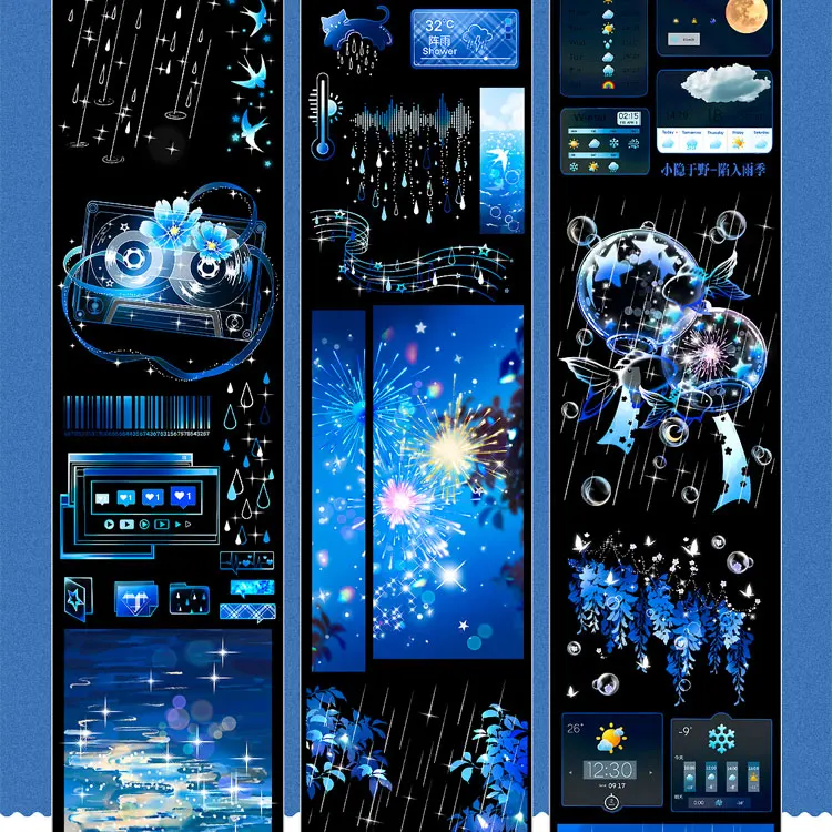 Скрытая в дождливом сезона, блестящая лента для домашних животных Васи, петля, образец, журнал для коллажа
Скрытая в дождливом сезона, блестящая лента для домашних животных Васи, петля, образец, журнал для коллажа