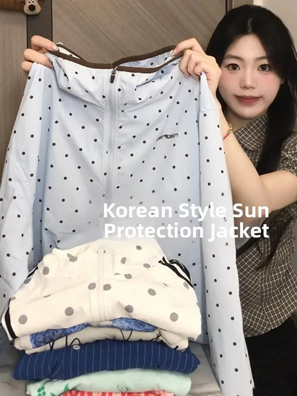 American Style Polka Dot Loose Casual Summer UV Protection Light Weight Outerwear Women's Design Sense Sunscreen Clothes Top
American Style Polka Dot Loose Casual Summer UV Protection Light Weight Outerwear Women's Design Sense Sunscreen Clothes Top