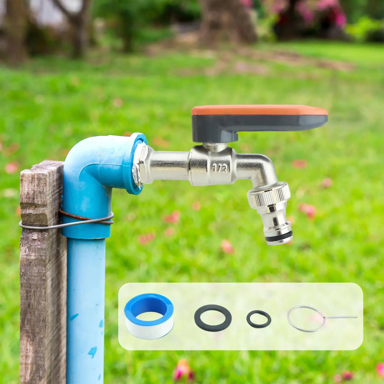 Outdoor Faucet with Combination Lock Multipurpose G1/2 Threaded Quick Installation for Garden Anti Frost Water Tap Heavy Duty
Outdoor Faucet with Combination Lock Multipurpose G1/2 Threaded Quick Installation for Garden Anti Frost Water Tap Heavy Duty