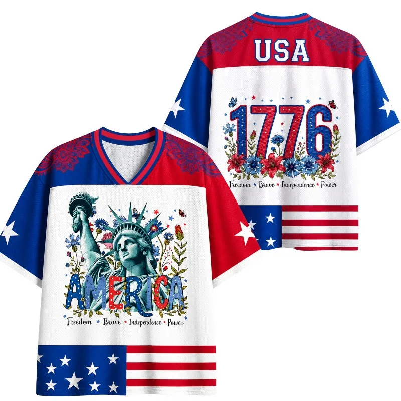 Summer USA 1776-2026 Free Independence 250 Years Loose Casual Statue of Liberty Shirt T-shirt Adult Children Large Sports Shirt
Summer USA 1776-2026 Free Independence 250 Years Loose Casual Statue of Liberty Shirt T-shirt Adult Children Large Sports Shirt