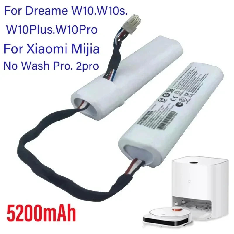 14.4V Robotic Vacuum Cleaner Replacement Battery For Dreame Bot W10 W10s W10 pro Accessories Mijia STYTJ06ZHM P2027-4S2P-MMBK
14.4V Robotic Vacuum Cleaner Replacement Battery For Dreame Bot W10 W10s W10 pro Accessories Mijia STYTJ06ZHM P2027-4S2P-MMBK