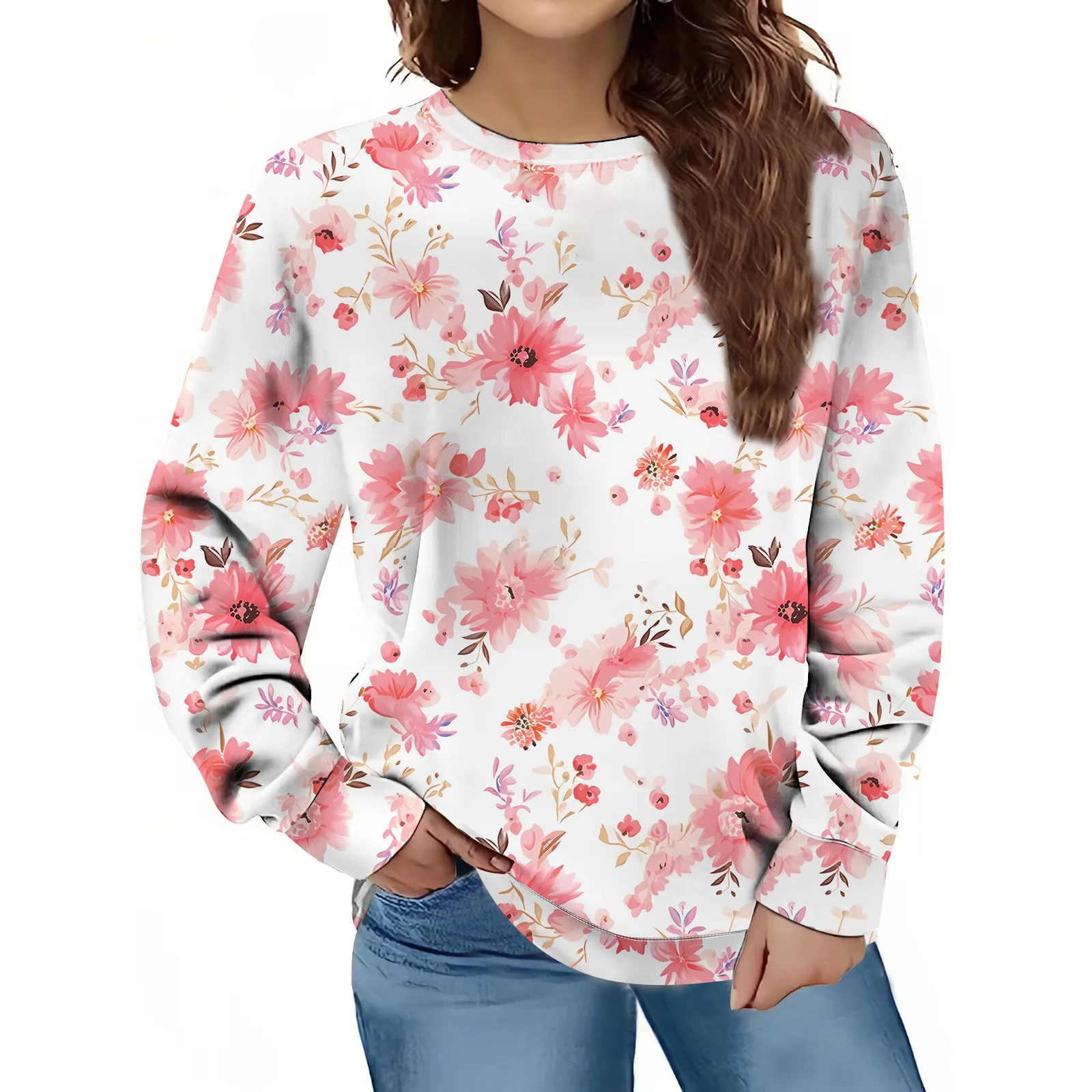 2023 New Women'S Floral Printing Printed Pullover Casual Loose Sweatshirt Ladies Fashion Slim Fit Long Sleeve Sweatshirt
2023 New Women'S Floral Printing Printed Pullover Casual Loose Sweatshirt Ladies Fashion Slim Fit Long Sleeve Sweatshirt