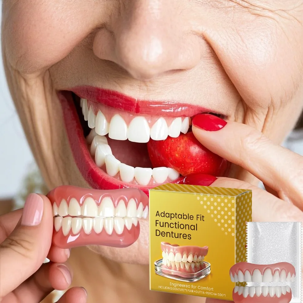Dentures Full Set Natural Upper Lower Braces Silicone Denture Set for Men Women Instant Confident Fake Tooth Oral Hygiene Care
Dentures Full Set Natural Upper Lower Braces Silicone Denture Set for Men Women Instant Confident Fake Tooth Oral Hygiene Care