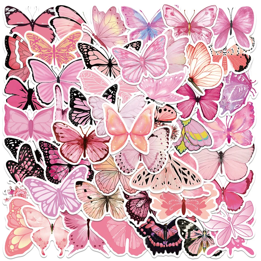 10/30/50PCS Cartoon Pink Butterfly Sticker Cute Graffiti Waterproof Decal Kids Toy DIY Water Cup Phone Case Scrapbook Guitar
10/30/50PCS Cartoon Pink Butterfly Sticker Cute Graffiti Waterproof Decal Kids Toy DIY Water Cup Phone Case Scrapbook Guitar