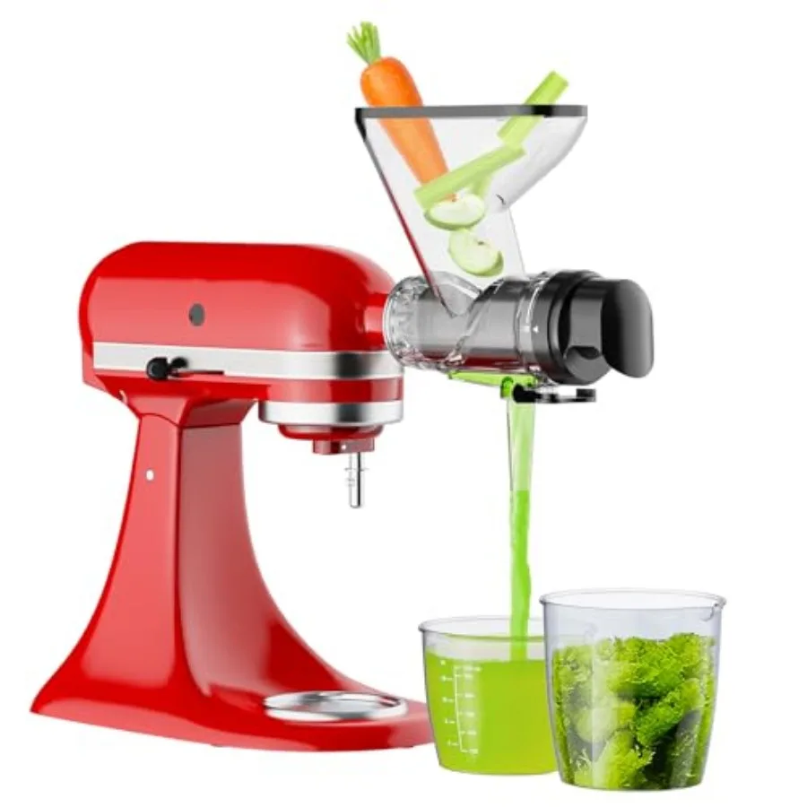 Masticating Juicer Attachment for KitchenAid Stand Mixer Cold Press Juicer for KitchenAid Mixer Attachments with Dual Feed Chut
Masticating Juicer Attachment for KitchenAid Stand Mixer Cold Press Juicer for KitchenAid Mixer Attachments with Dual Feed Chut