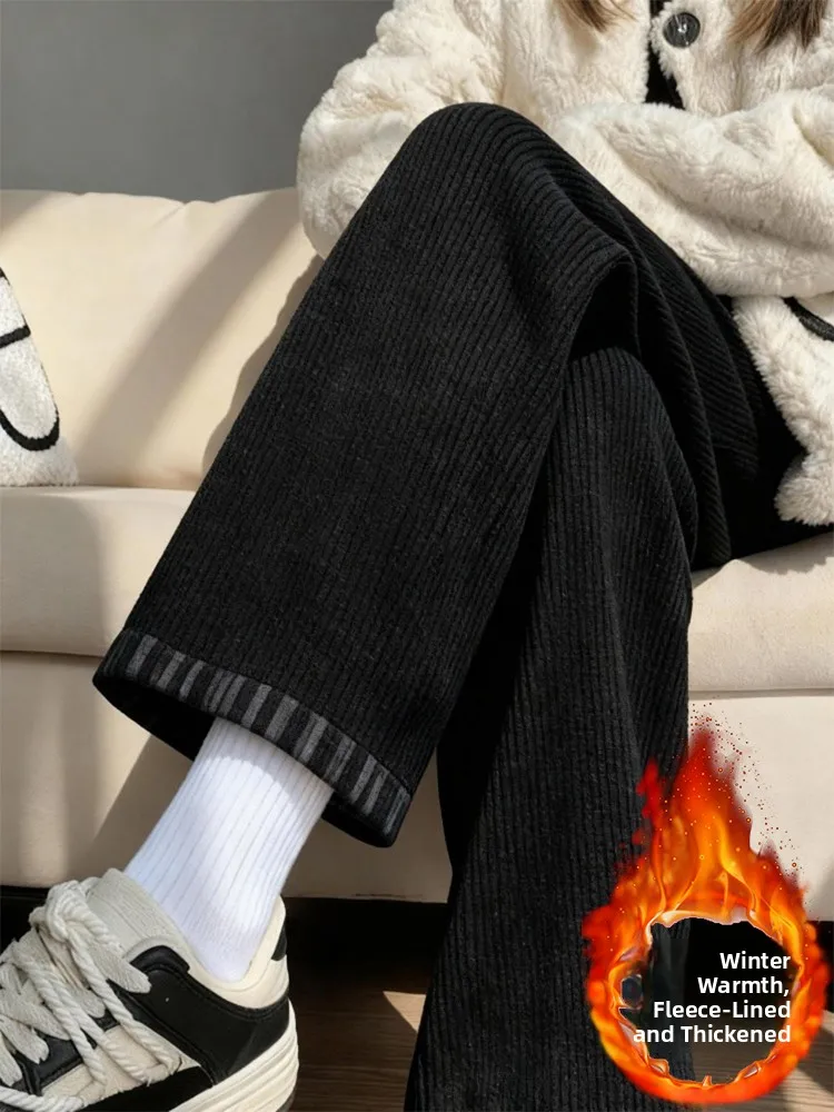 High Waist Thiened Fce Corduroy Women's Casual Pants Autumn Winter New Sle Simple Design Straight Leg Long Trousers
High Waist Thiened Fce Corduroy Women's Casual Pants Autumn Winter New Sle Simple Design Straight Leg Long Trousers