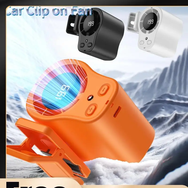 Cooling Car Fan USB Rechargeable Car Clip on Fan Portable Desk Fans with Semiconductor LED Display 360 Rotation for Car Camping
Cooling Car Fan USB Rechargeable Car Clip on Fan Portable Desk Fans with Semiconductor LED Display 360 Rotation for Car Camping
