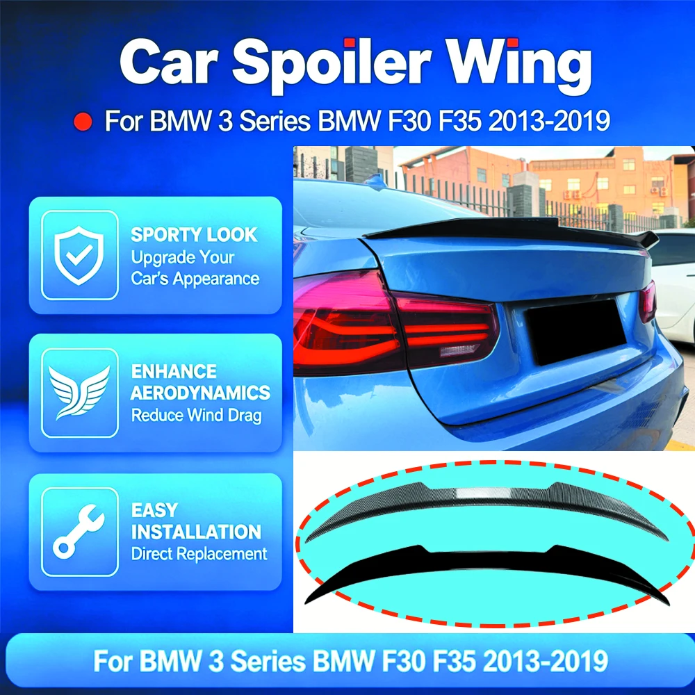 Car Spoiler Wing Lip for BMW 3 Series BMW F30 F35 2013-2019 Psm Style Rear Roof Trunk Splitter Guard Board Accessories Tuning
Car Spoiler Wing Lip for BMW 3 Series BMW F30 F35 2013-2019 Psm Style Rear Roof Trunk Splitter Guard Board Accessories Tuning