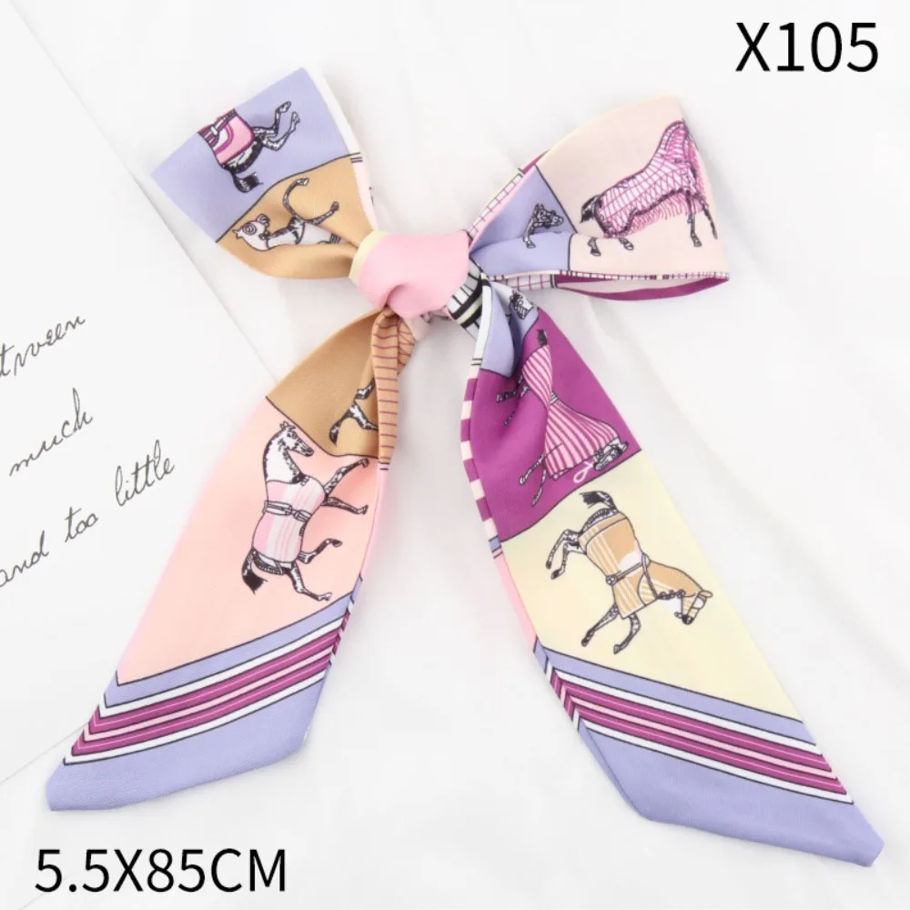New Horse Printing Printed Silk Scarf Long Luxury Neck Strap Retro Polyester Silk Scarves
New Horse Printing Printed Silk Scarf Long Luxury Neck Strap Retro Polyester Silk Scarves