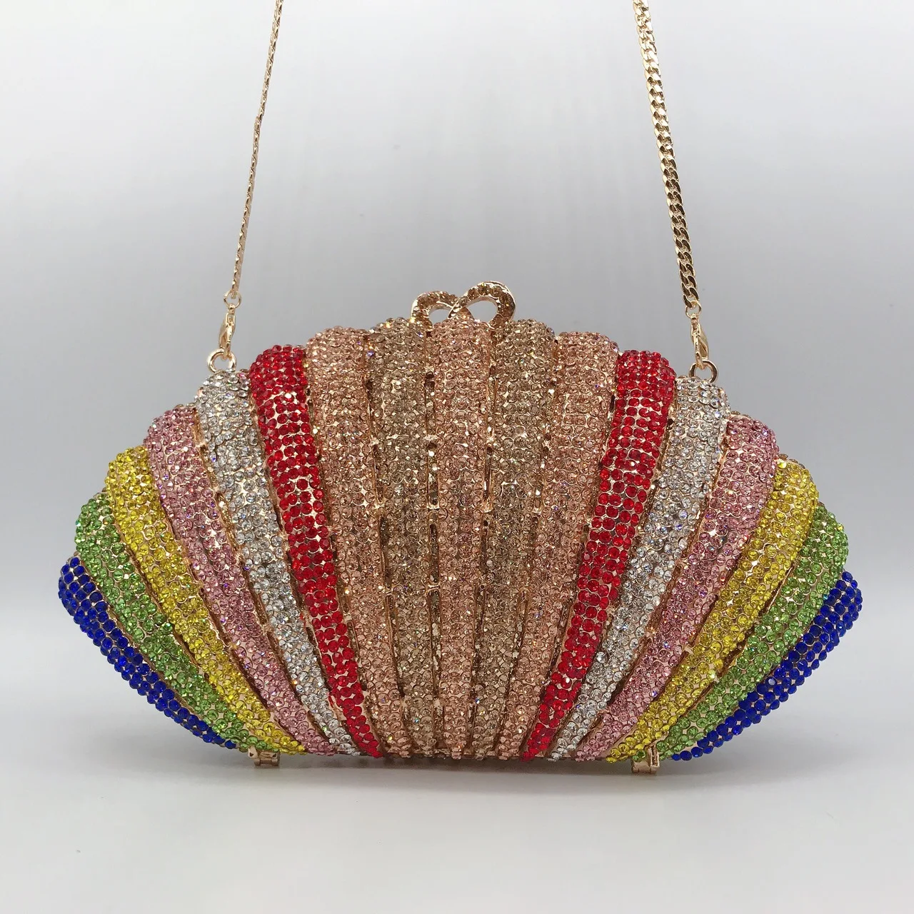 Rainbow Shell Diamond Dinner Bag Dumpling Type Gem Banquet Full Diamond Clutch Women's Cartera De Fiestas Elegantes Evening Bags
Rainbow Shell Diamond Dinner Bag Dumpling Type Gem Banquet Full Diamond Clutch Women's Cartera De Fiestas Elegantes Evening Bags
