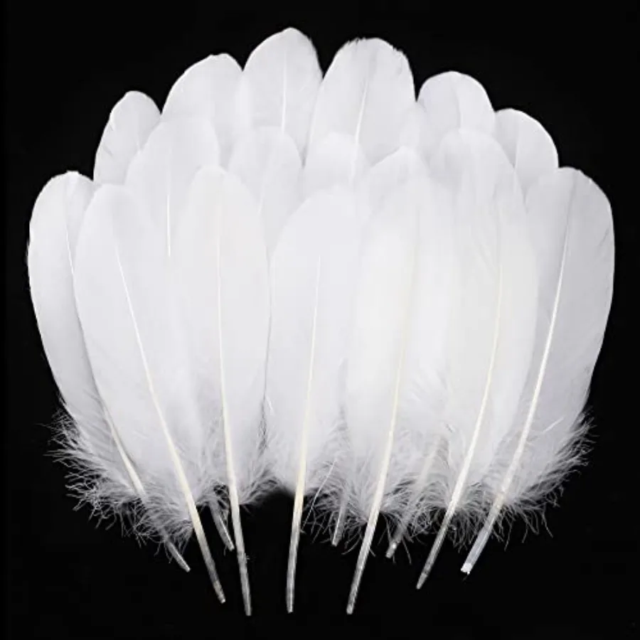 Ballinger Natural White Goose Feathers - 20Pcs 6-8 Inch Bulk Feathers for Crafts, Wedding centerpieces, Angel Wings and Dream C
Ballinger Natural White Goose Feathers - 20Pcs 6-8 Inch Bulk Feathers for Crafts, Wedding centerpieces, Angel Wings and Dream C