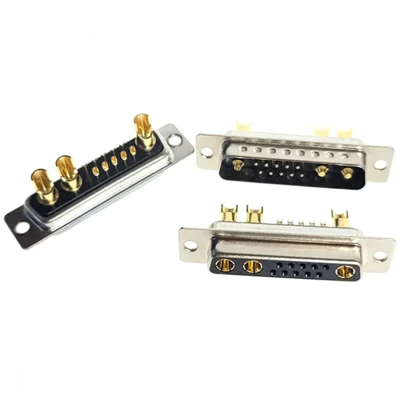 DB Plug 13W3 30A Gold Plated Male / Female High Current Connector D-SUB Adapter Solder Type 13Pin Plug Socket Welding High Power
DB Plug 13W3 30A Gold Plated Male / Female High Current Connector D-SUB Adapter Solder Type 13Pin Plug Socket Welding High Power