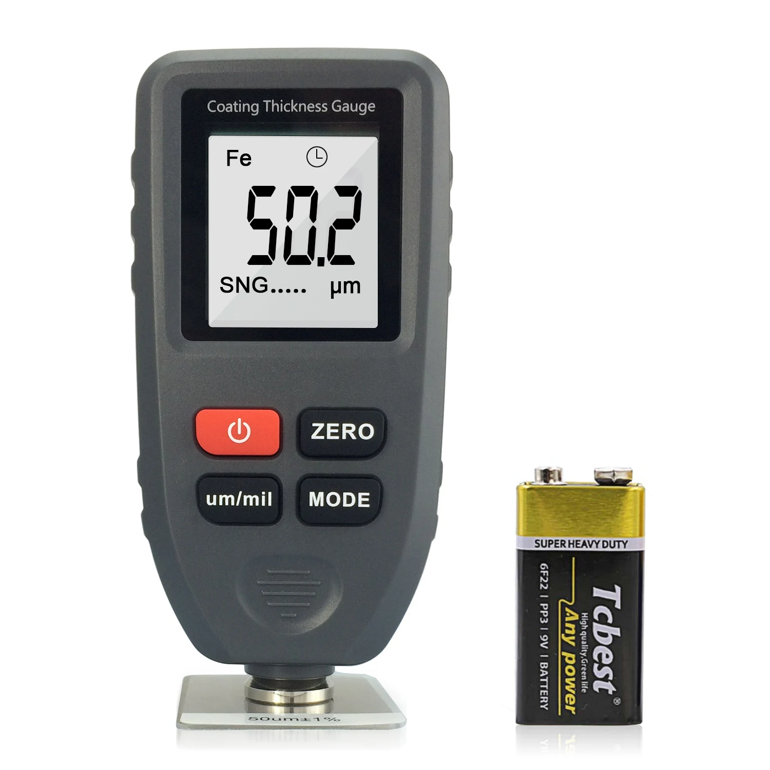 Holdpeak Coating Thickness Gauge 0-1300um Paint Meter for Iron Steel Aluminum Car Paint Tester with Foils
Holdpeak Coating Thickness Gauge 0-1300um Paint Meter for Iron Steel Aluminum Car Paint Tester with Foils