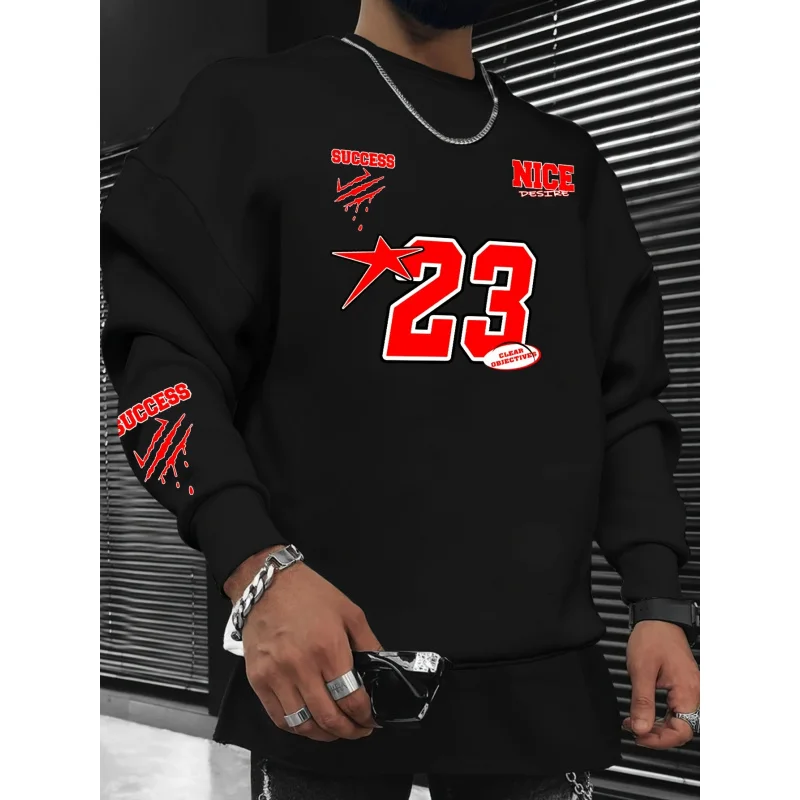 Men's Casual Letter Printing Long Sleeve Crew Neck Sweater「Success」and「Welcome」Patterned casual wear suitable for leisure sports
Men's Casual Letter Printing Long Sleeve Crew Neck Sweater「Success」and「Welcome」Patterned casual wear suitable for leisure sports