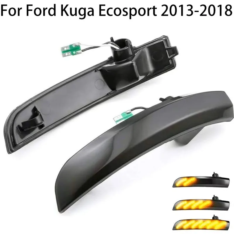 Для Ford Kuga/Ecosport с 2013 по 2018 год. Динамическое боковое зеркало автомобиля с поворотным сигналом на базе LED, желтый цвет, корпус в чёрном тёмном цвете, текущая желтая лампа.
Для Ford Kuga/Ecosport с 2013 по 2018 год. Динамическое боковое зеркало автомобиля с поворотным сигналом на базе LED, желтый цвет, корпус в чёрном тёмном цвете, текущая желтая лампа.