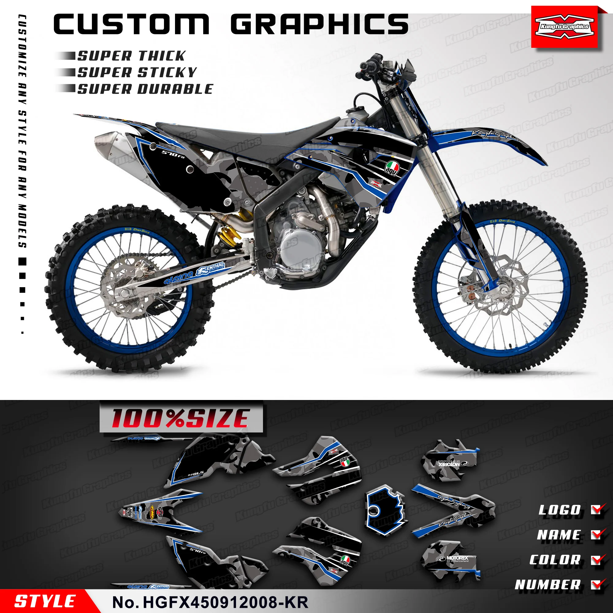 KUNGFU GRAPHICS Decals Stickers Durable Vinyl for Husaberg FX 450 2009 2010 2011 2012, HGFX450912008-KR
KUNGFU GRAPHICS Decals Stickers Durable Vinyl for Husaberg FX 450 2009 2010 2011 2012, HGFX450912008-KR