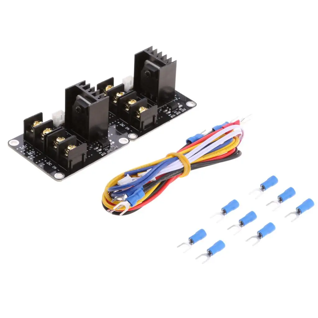 Плата расширения мощности MOSFET Модуль питания нагревательной кровати MOS 3D-принтер 2 упаковки
Плата расширения мощности MOSFET Модуль питания нагревательной кровати MOS 3D-принтер 2 упаковки