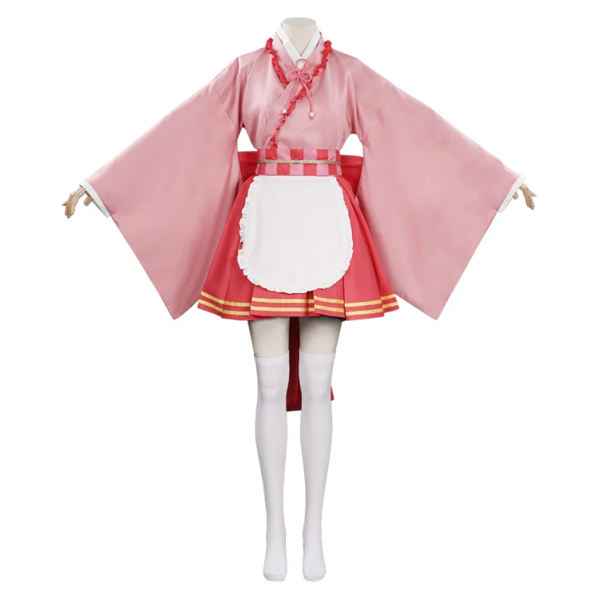 Cosplay Anime Costume Tsuyuri Maid Pink Big Bow Dress Costume Halloween Adult Women's Fantasy Carnival Suit
Cosplay Anime Costume Tsuyuri Maid Pink Big Bow Dress Costume Halloween Adult Women's Fantasy Carnival Suit