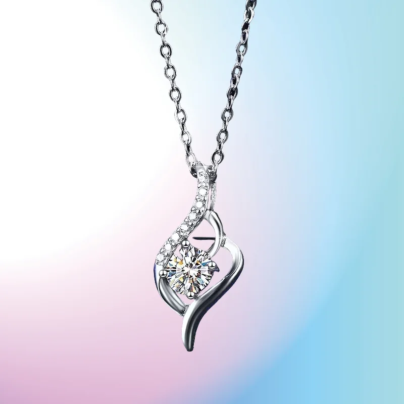 Gift Luxury PT950 Platinum Clavicle Necklace With GRA Certified 0.5 Carat Moissanite Diamond Pendant Wedding Jewelry for Women
Gift Luxury PT950 Platinum Clavicle Necklace With GRA Certified 0.5 Carat Moissanite Diamond Pendant Wedding Jewelry for Women