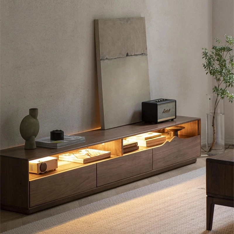 Chinese TV Cabinet Small Apartment Black Walnut Simple Living Room Floor Cabinet Solid Wood Large Capacity Floor Cabinet
Chinese TV Cabinet Small Apartment Black Walnut Simple Living Room Floor Cabinet Solid Wood Large Capacity Floor Cabinet
