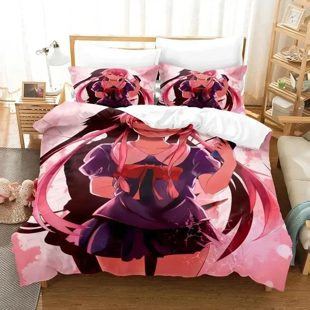 Anime Future Diary Yuno Gasai Bedding Set Duvet Cover Sheet Printed Bed Set Pillowcase Full Queen King Size Comforter Bedroom
Anime Future Diary Yuno Gasai Bedding Set Duvet Cover Sheet Printed Bed Set Pillowcase Full Queen King Size Comforter Bedroom