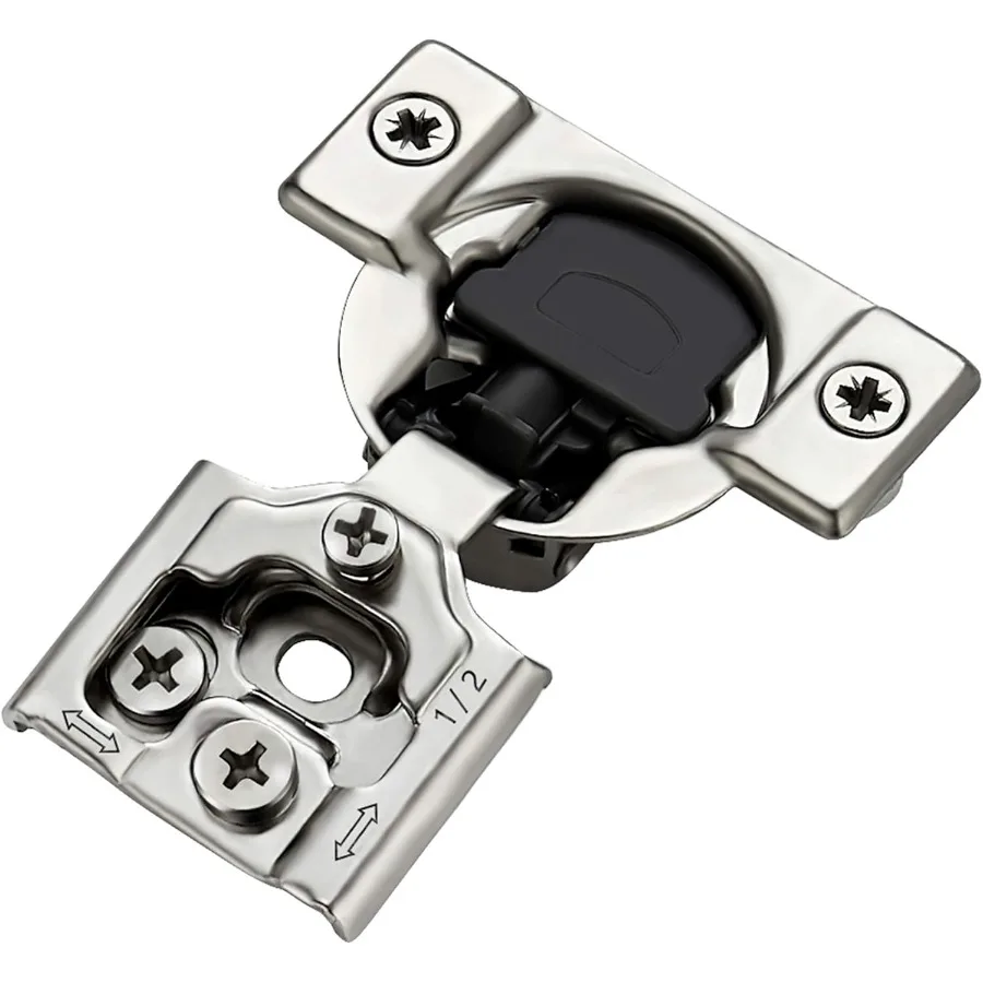 60 Pack 30 Pairs 1/2 Inch Overlay Soft Close Hinges for Kitchen Cabinets - Satin Nickel Hidden Concealed Hinge Stainless Steel
60 Pack 30 Pairs 1/2 Inch Overlay Soft Close Hinges for Kitchen Cabinets - Satin Nickel Hidden Concealed Hinge Stainless Steel
