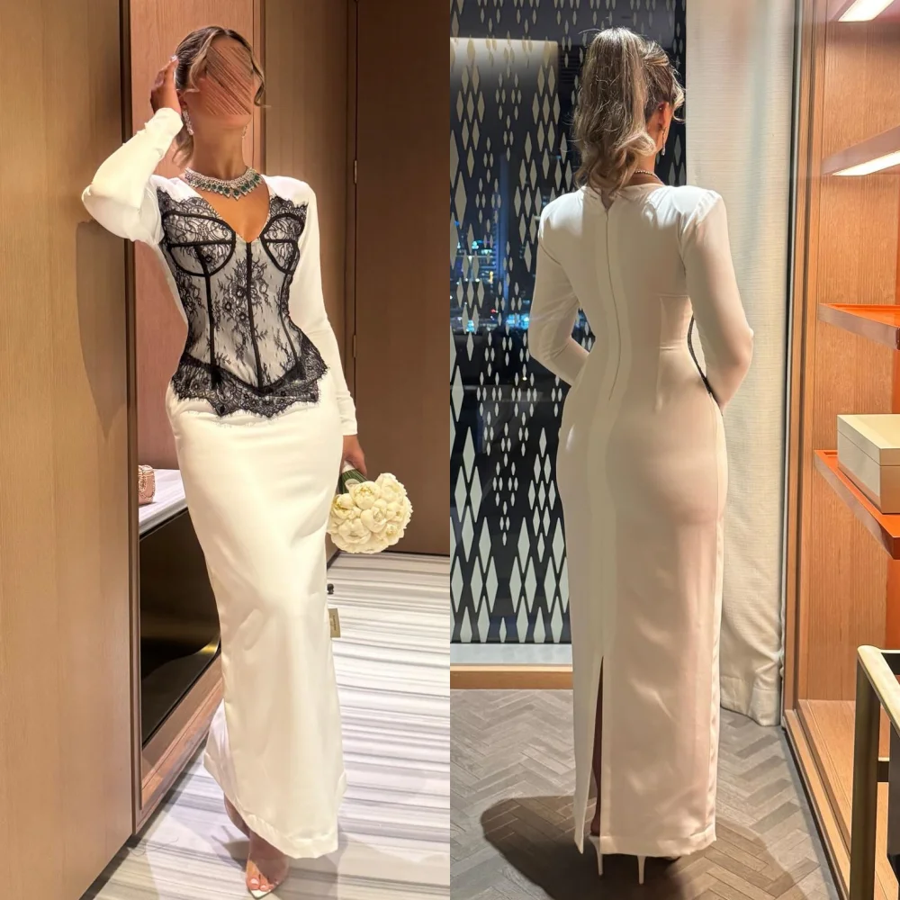 Customized Jersey Lace V-neck Straight Midi Dresses Bespoke Occasion Temperament Women's Evening Elegant Party Wedding
Customized Jersey Lace V-neck Straight Midi Dresses Bespoke Occasion Temperament Women's Evening Elegant Party Wedding