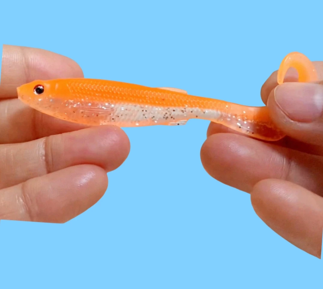 9pcs Soft Lure 6cm Curl Tail Bionic Fish Worm Jig Wobbler SwimBait Fishy Smell Salty Attractant Silicone Plastic Fishing Lures
9pcs Soft Lure 6cm Curl Tail Bionic Fish Worm Jig Wobbler SwimBait Fishy Smell Salty Attractant Silicone Plastic Fishing Lures