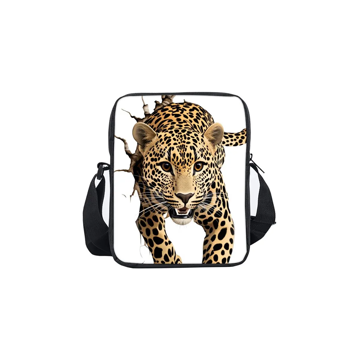 Leopard Breaks Through The Wall Single Sided Messenger Bag for Boy/Girl Children Best Gifts 2D Flat Cartoon Casual Crossbody Bag
Leopard Breaks Through The Wall Single Sided Messenger Bag for Boy/Girl Children Best Gifts 2D Flat Cartoon Casual Crossbody Bag